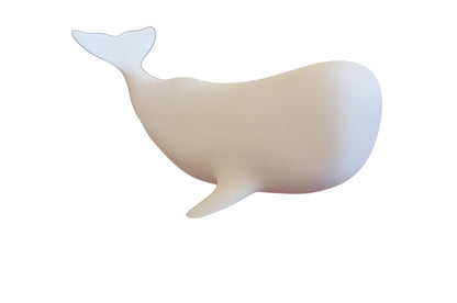 Whale Sculpture Showpiece for Home Decor | Modern White Ocean Figurine India