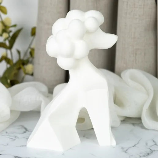 Modern Poodle Geometry Showpiece