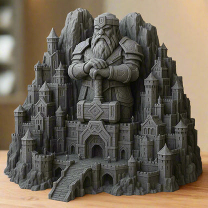 Dwarf Kingdom Showpiece for Home Decor | Fantasy Castle Sculpture India