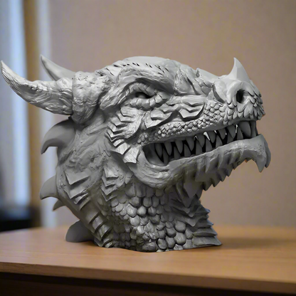 Dragon Headphone Stand for Gamers | Grey Dragon Headset Holder India