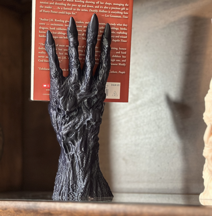 Dragon claw bookend side view resin book holder display figurine