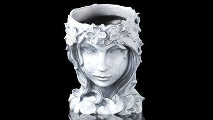 YARNOW Face Planter - Resin Human Head Succulent & Cactus Pot for Indoor/Outdoor - Celestial Crafts