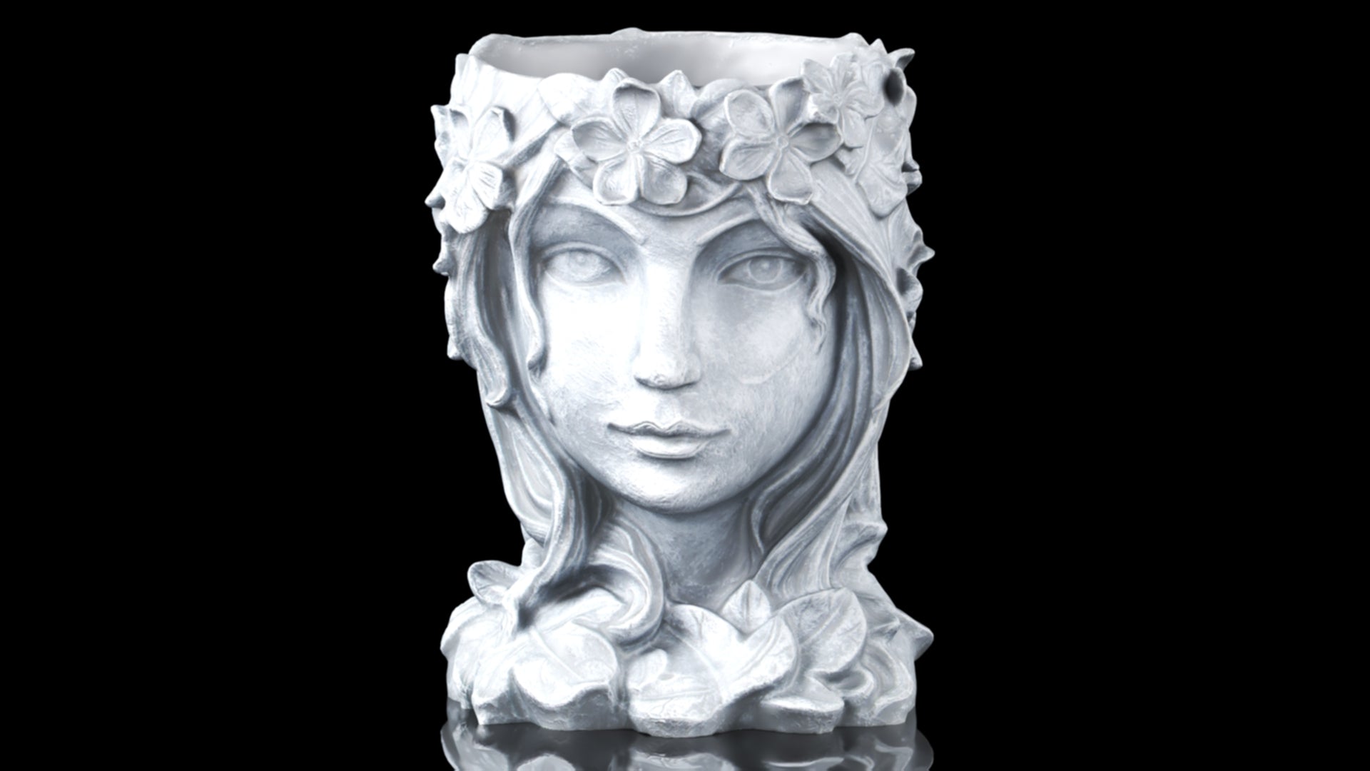 YARNOW Face Planter - Resin Human Head Succulent & Cactus Pot for Indoor/Outdoor - Celestial Crafts