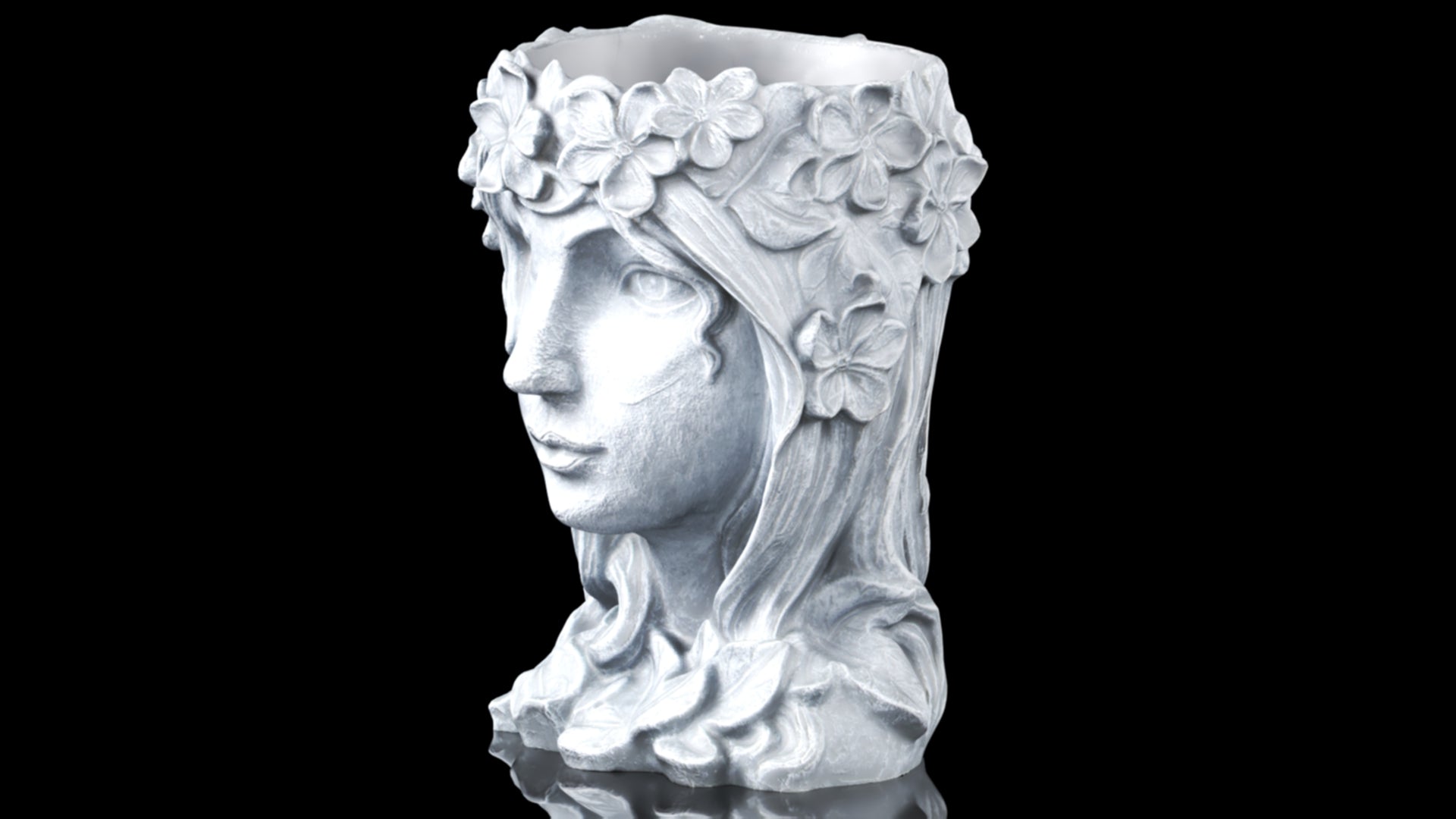YARNOW Face Planter - Resin Human Head Succulent & Cactus Pot for Indoor/Outdoor - Celestial Crafts