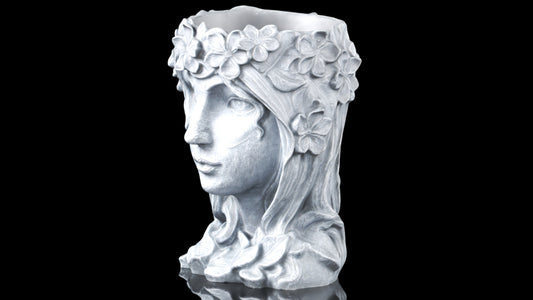YARNOW Face Planter - Resin Human Head Succulent & Cactus Pot for Indoor/Outdoor - Celestial Crafts