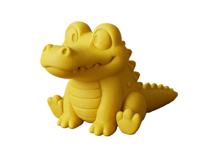 CrocoBuddy Yellow Crocodile Figurine for Home Decor | Cheerful Showpiece for India
