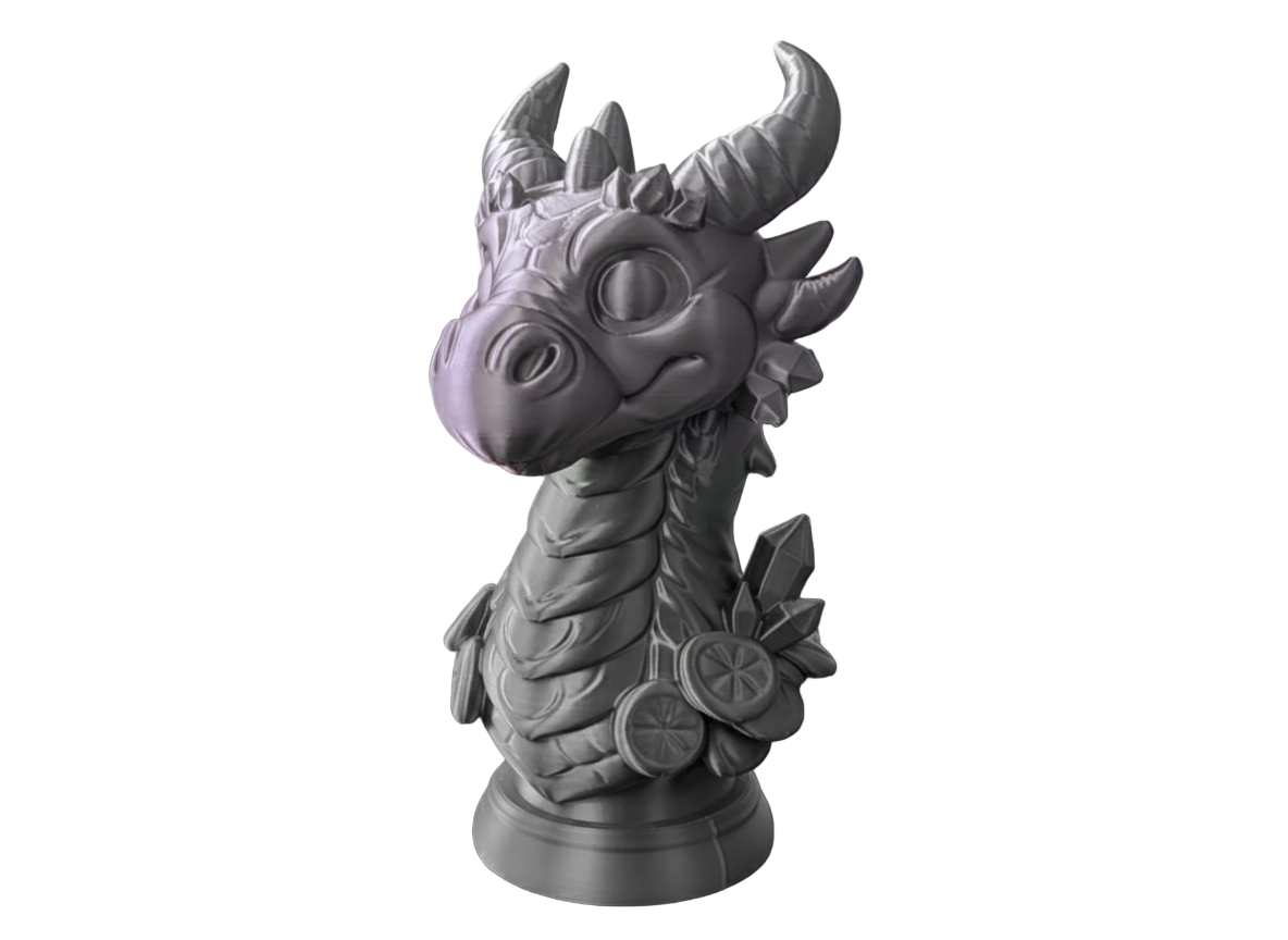 Candy Dragon Bust – Whimsical Fantasy Creature Display