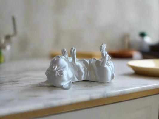 Playful French Bulldog Resin Sculpture - Celestial Crafts
