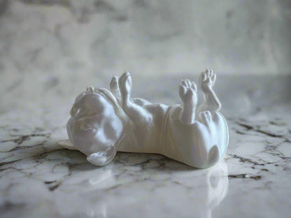 Playful French Bulldog Resin Sculpture - Celestial Crafts