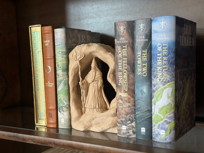 Wizard Book Nook Showpiece for Home Decor | Fantasy Bookshelf Insert India