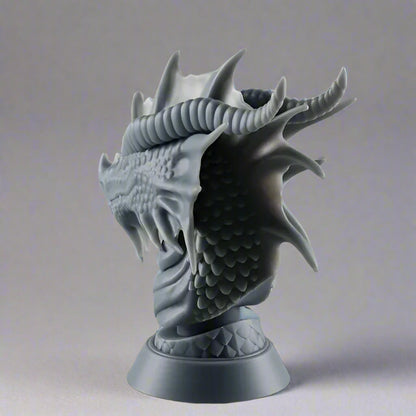 Dragon Bust: Fierce & Majestic Sculpture