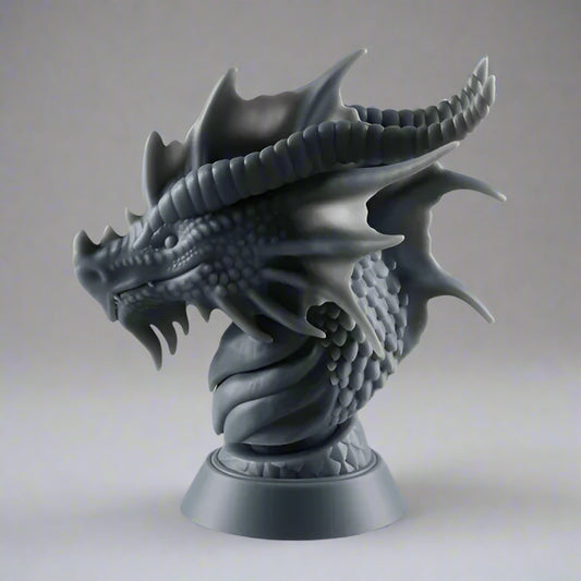 Dragon Bust: Fierce & Majestic Sculpture