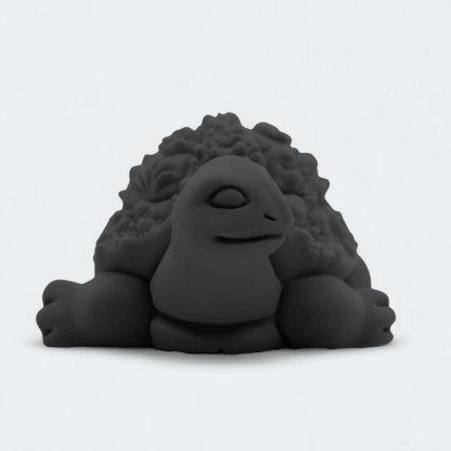 Intricate Black Turtle Figurine - Celestial Crafts