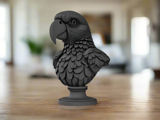 Parrot Bust Sculpture