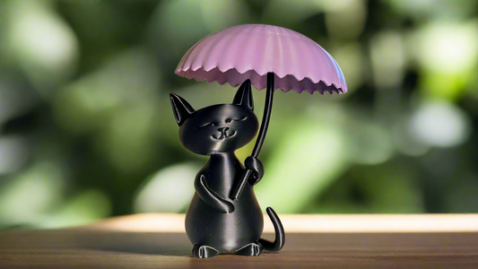 Rainy Day Cat Sculpture