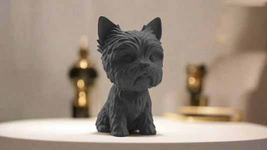 Mini Cute Yorkshire Terrier Figurine