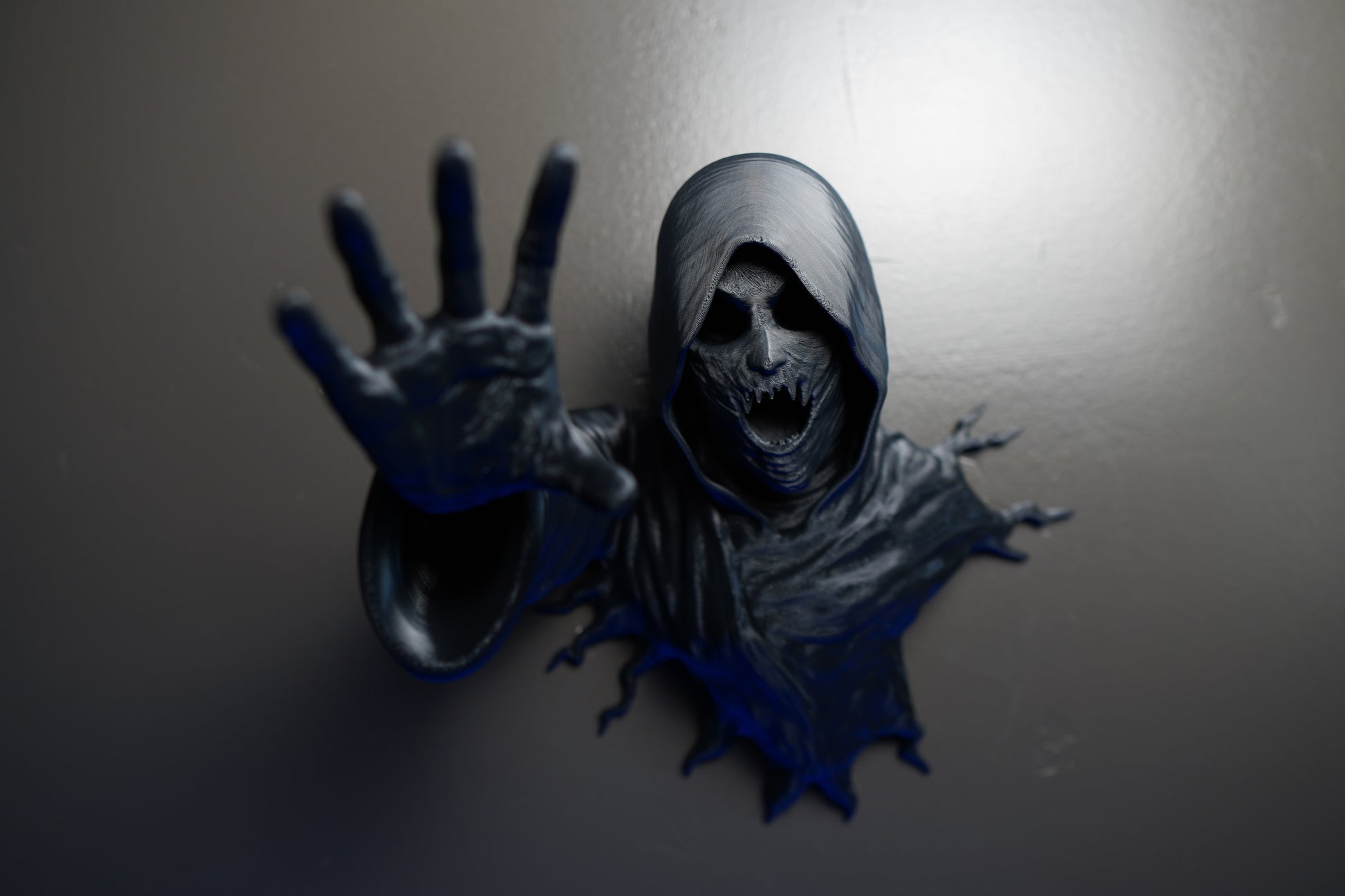 Wall-Mounted Grim Reaper Sculpture
