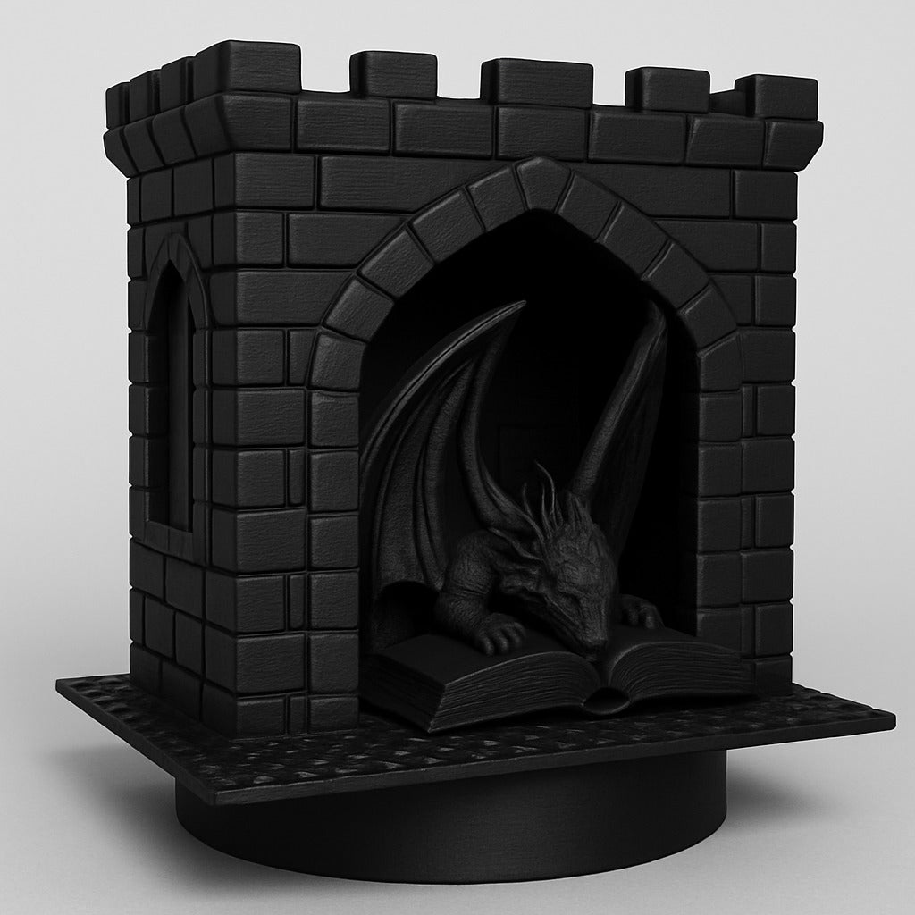 Guardian of the Library: Dragon Bookend Figurine