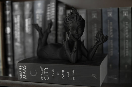 Reclining Fantasy Figurine BLACK