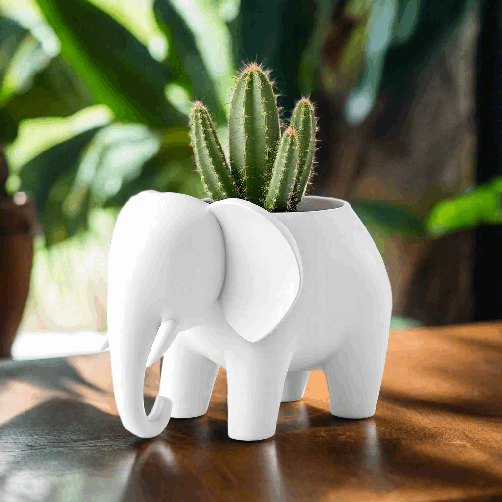 Elephant Flower Pot - Stylish Interior Vase