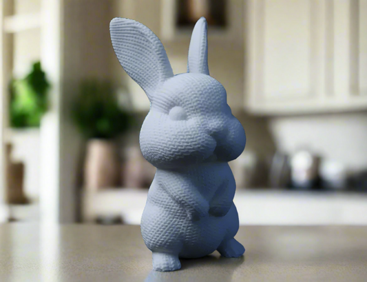 Cute White Rabbit Figurine: Spring Decor