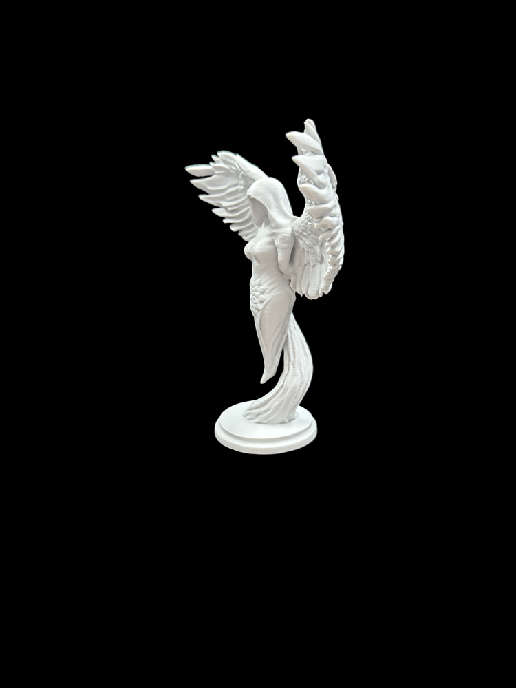Handcrafted celestial abstract PLA resin sculpture modern cosmic art isolated black background