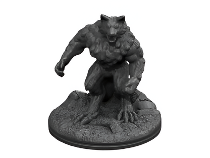Full Moon Terror: Detailed Werewolf Statue for Fantasy Fans