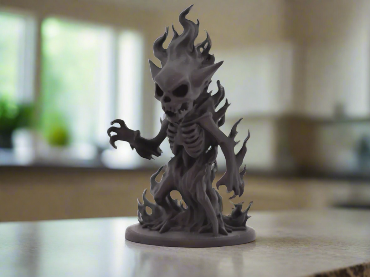 Blazeborn Fire Demon Figurine – Fiery Mythical Creature Statue
