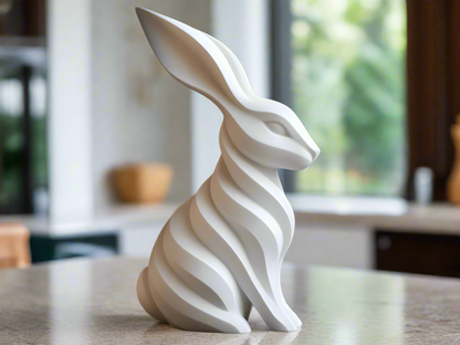 Modern Bunny Sculpture