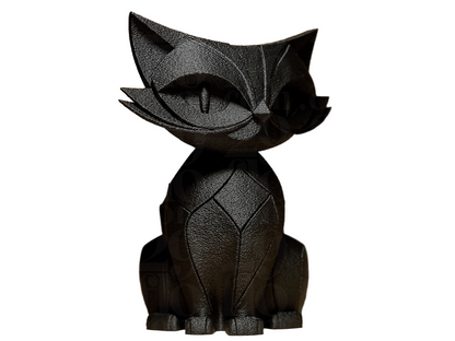 Graceful Cat Silhouette - Elegant PLA Resin Figurine for Indian Homes | Modern Decor