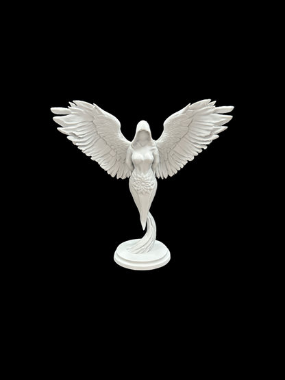 Modern cosmic art celestial white PLA resin handcrafted sculpture front view