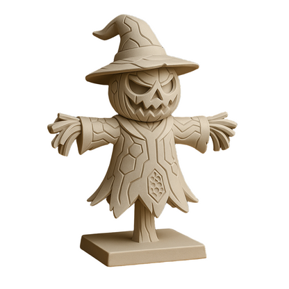 Pumpkin Scarecrow Statue – Premium 3D Printed Autumn Halloween Decor | Handcrafted Garden & Home Festival Gift