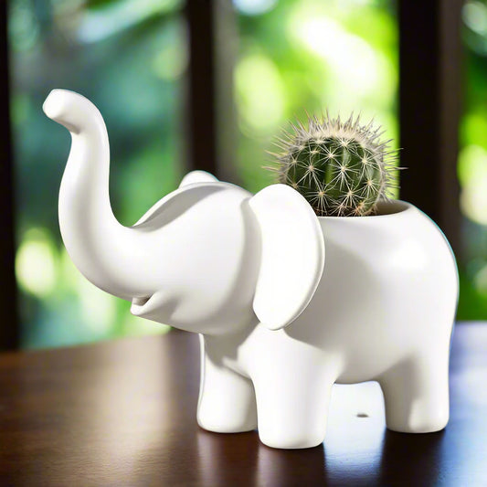 Cute Elephant Decorative Pot Vase