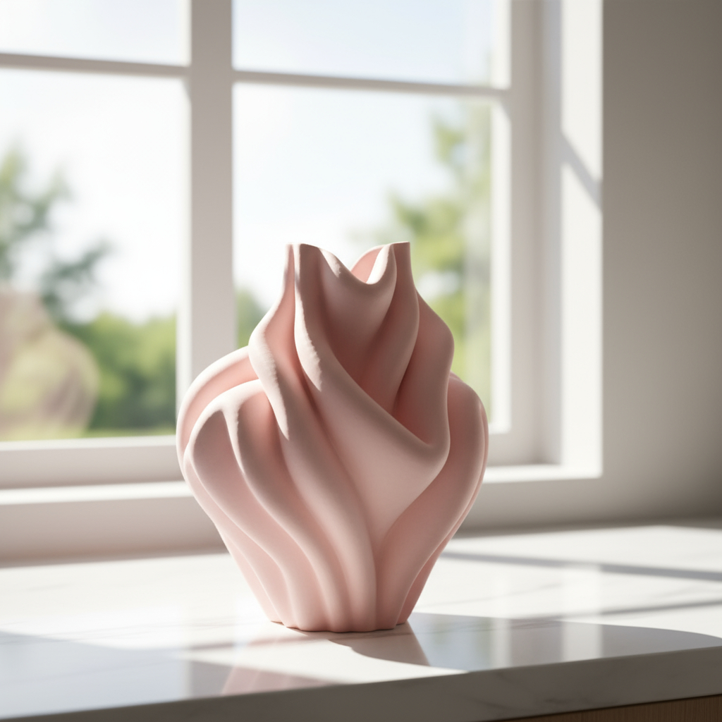 Pink Cloud Vase — Dreamy Decorative Vessel for Home Décor (Without Flowers)