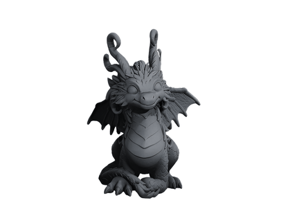 Decorative Black Dragon Figurine, Gothic Fantasy Sculpture, Collectible Desktop Ornament - Celestial Crafts