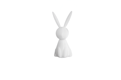 Decorative Bunny Figurines, Modern Minimalist Design, Black and White, Set of 2 - Celestial Crafts