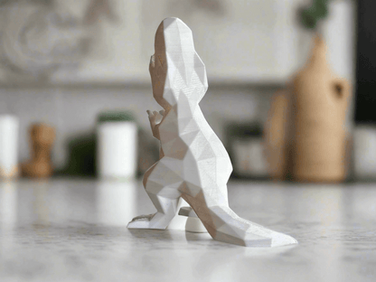 Decorative T - Rex Dinosaur Figurine, Low Poly Design, Cute Style - Celestial Crafts