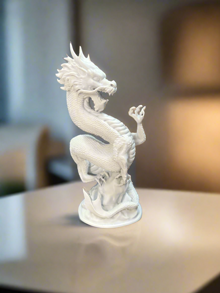 Dragon statue prosperity wealth symbol vastu lucky charm handcrafted