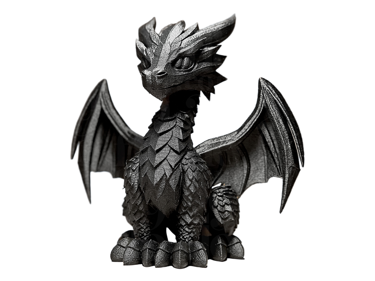 Regal Dragon Statuette – Fantasy Display Accent