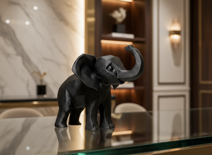 Cheerful Elephant Figurine – Whimsical Home Accent