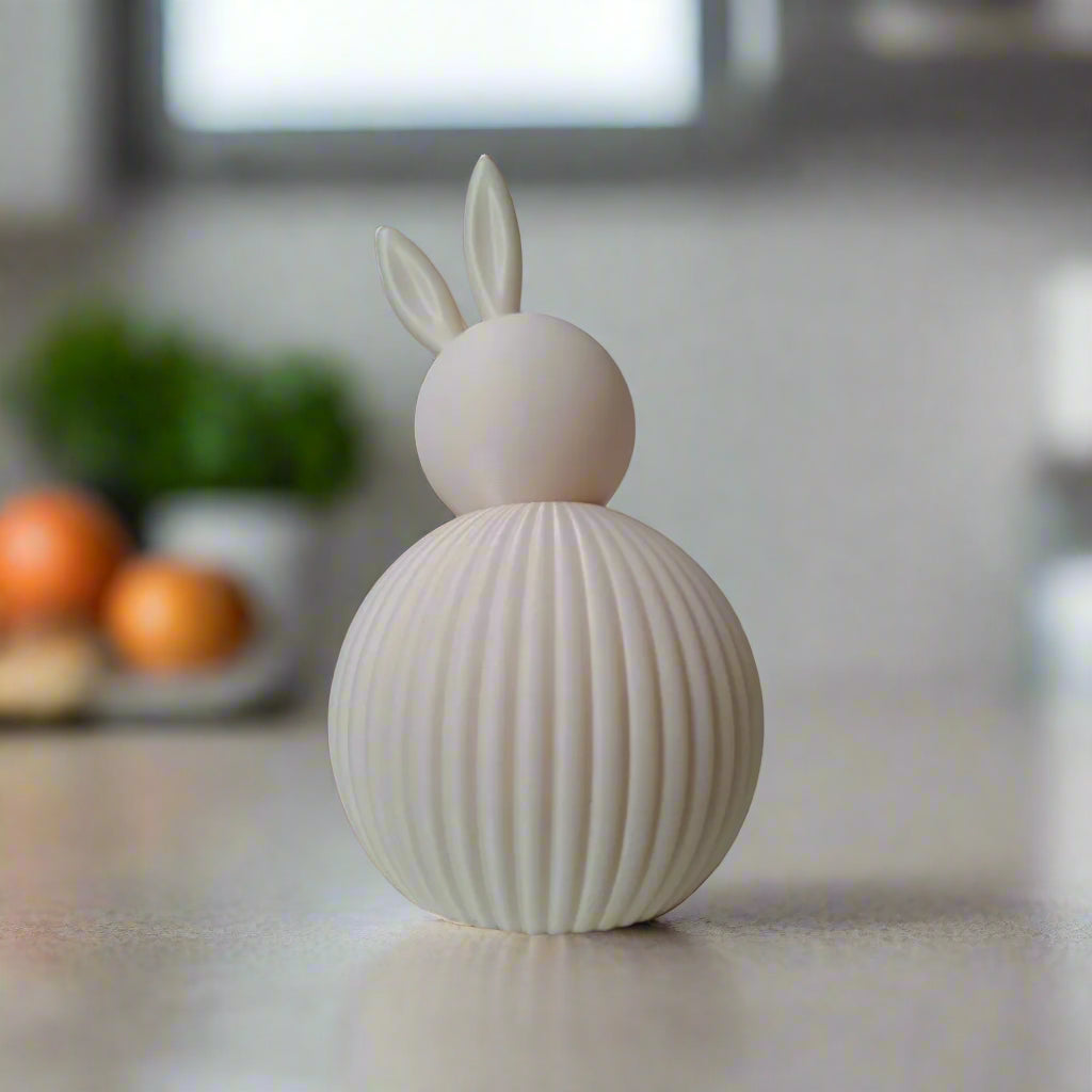 Modern Ribbed Easter Bunny