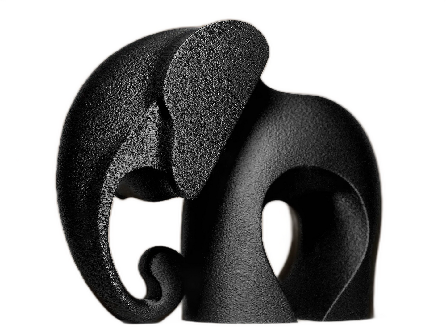 Modern Elephant Figurine – Minimalist Wildlife Home Decor