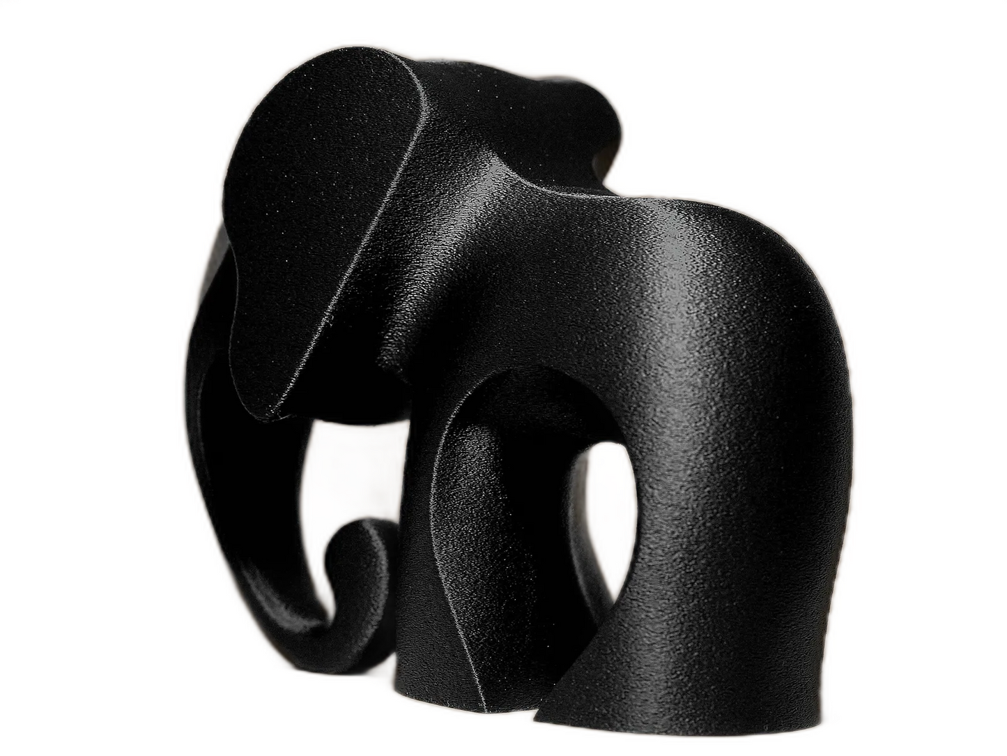 Modern Elephant Figurine – Minimalist Wildlife Home Decor