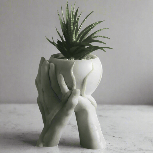Loving Hands Flower Vase – Symbolic Artistic Decor
