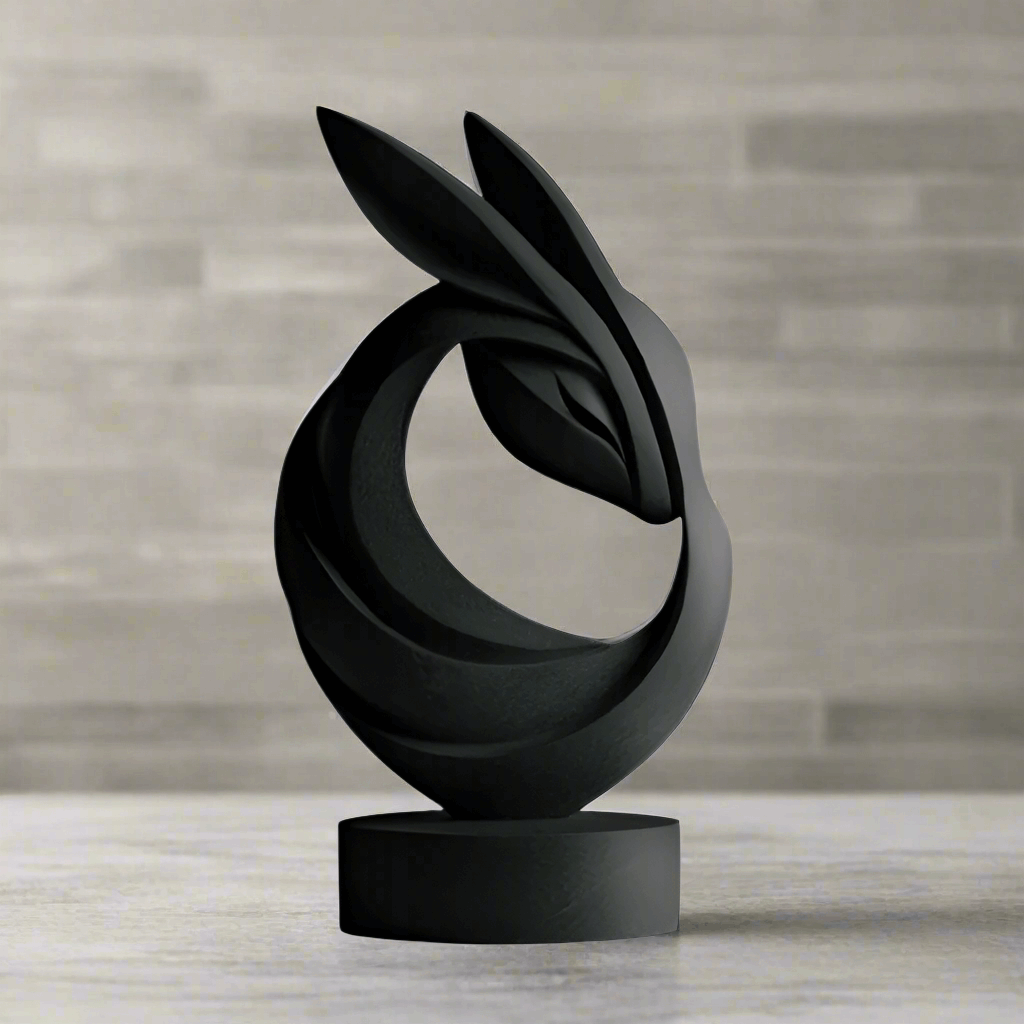 Elegant Easter Bunny Statue - Spring Accent