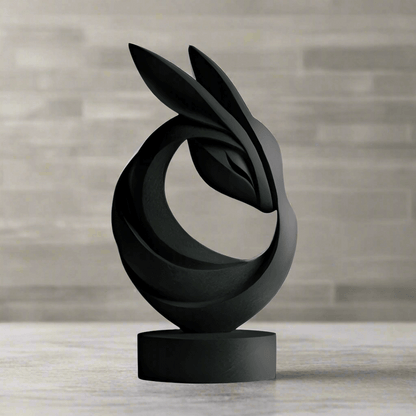 Elegant Easter Bunny Statue - Spring Accent