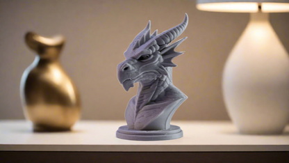 Storm Dragon Bust Sculpture Showpiece for Home Decor | Thunder Dragon India