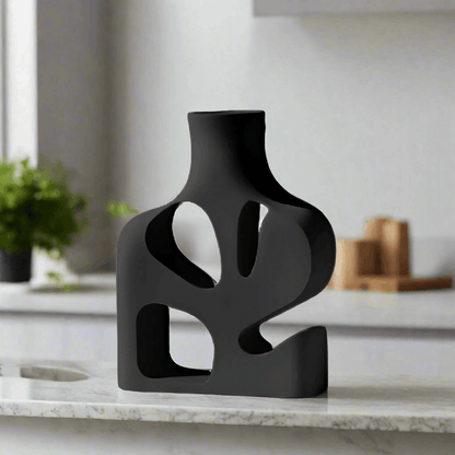 Modern Abstract Vase Set: Artistic Home Accent