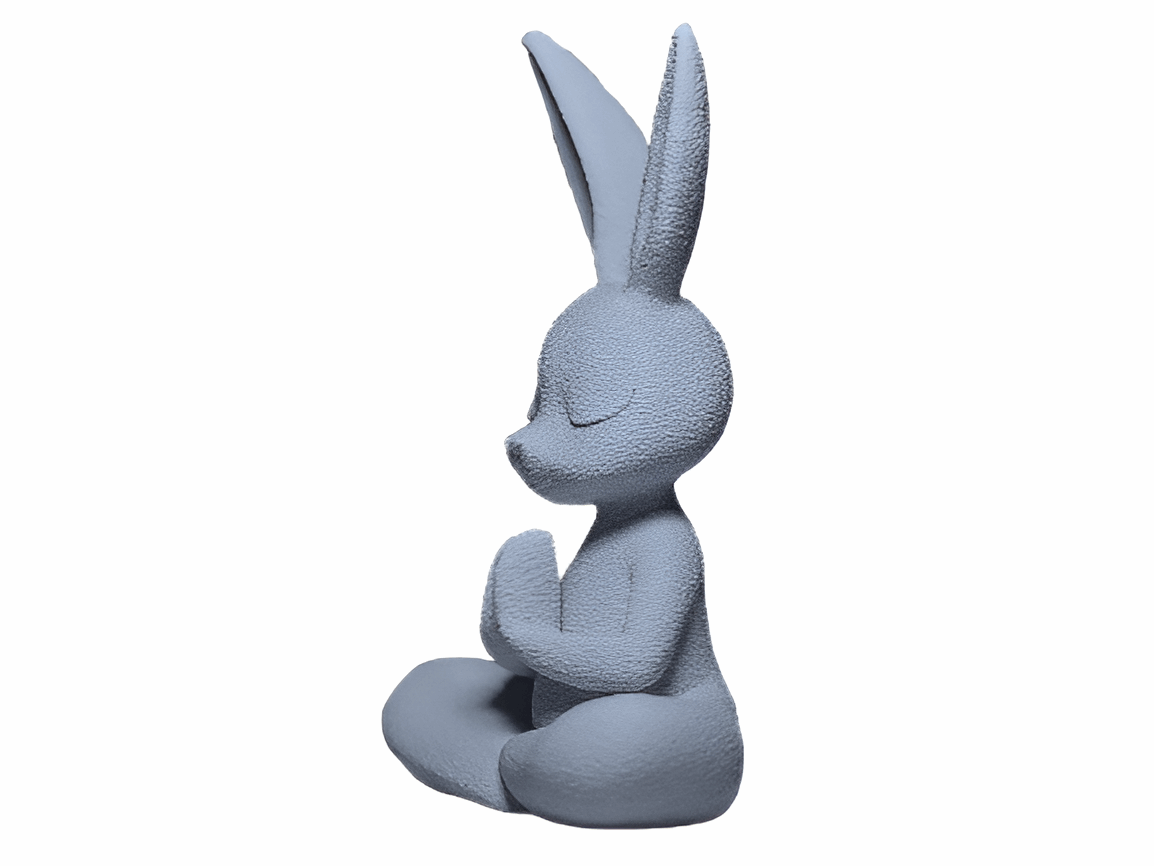 Meditating Bunny Figurine - Zen Decor