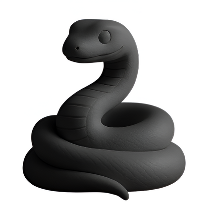 Curved Beauty: Artisan Snake Sculpture